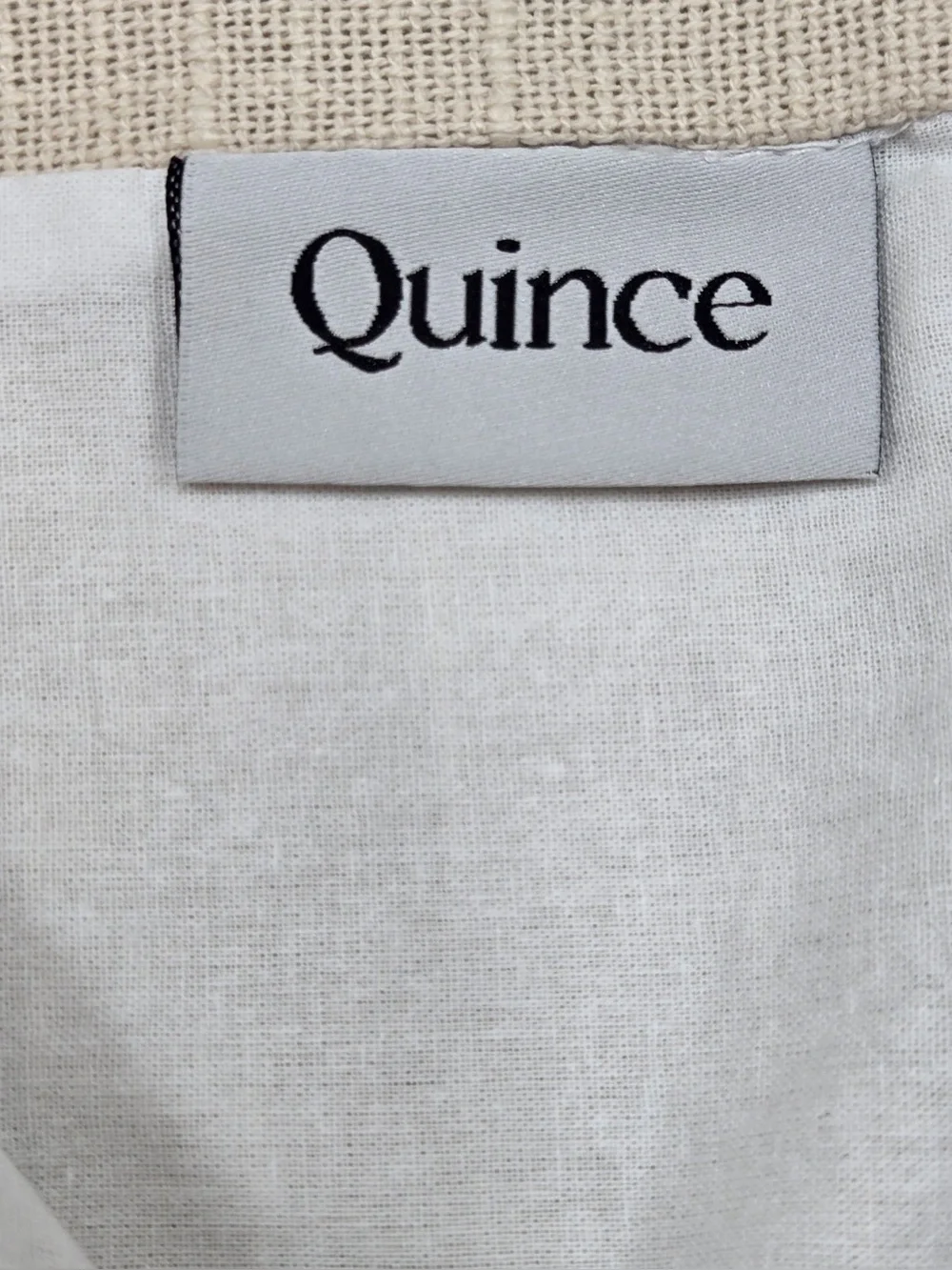 NWT QUINCE Set Of 2 48x84 Cotton Slub Curtains Natural 0720